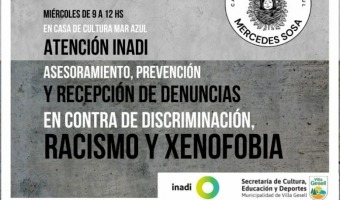 JORNADA DE ASESORAMIENTO DEL INADI EN MAR AZUL